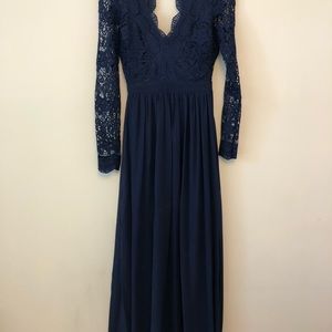 Lulu’s Long Sleeve Lace Dress